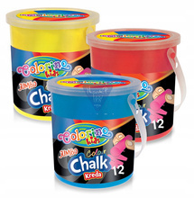 Kreda kolorowa Colorino Jumbo wiaderko 12 sztuk