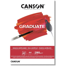 BLOK_OIL&ACRYL CANSON GRADUATE A4 290g 20A FILA