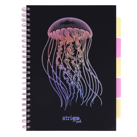 Kołozeszyt STRIGO PADS Project Book A4 kratka Głębiny Meduza