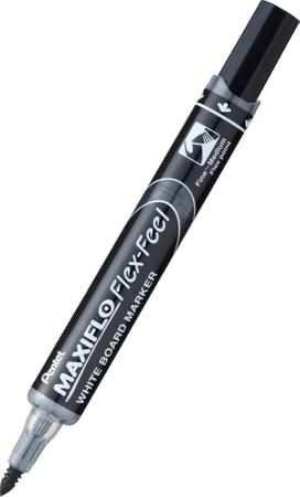 Marker suchościeralnyz elastyczną końcówką Pentel MWL5SBF czarny