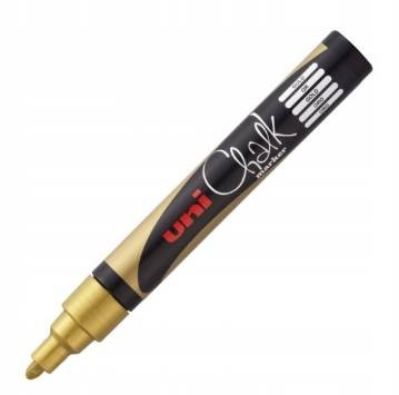 Uni marker kredowy PWE-5M złoty