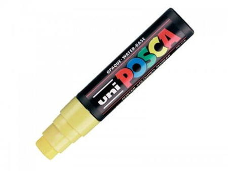 Uni marker PC-17K z farba plakatową żółty