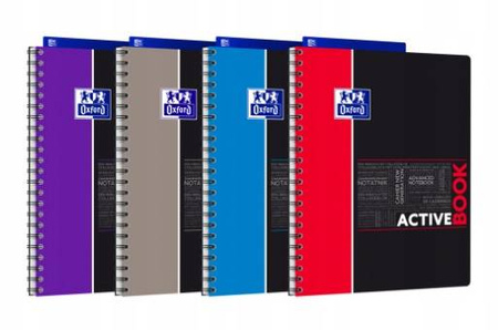 KOŁOZESZYT OXFORD A4+80K ACTIVE BOOK
