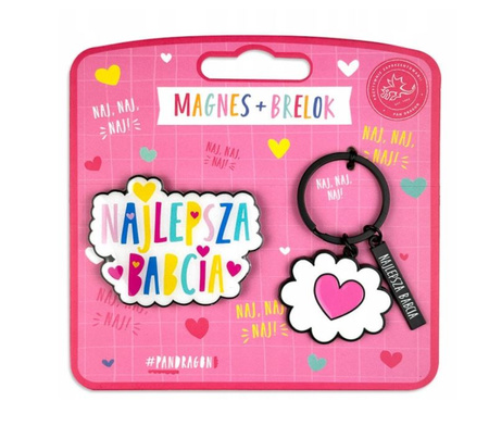 Set Pan Dragon magnes + brelok Naj Babcia