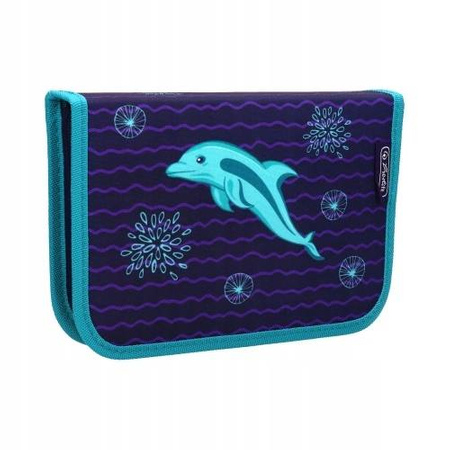 Piórnik z wyposażony HERLITZ DOLPHIN 31 CZĘŚCI