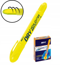 Zakreślacz w sztyfcie AMOS HLD12 DYL ŻÓŁTY