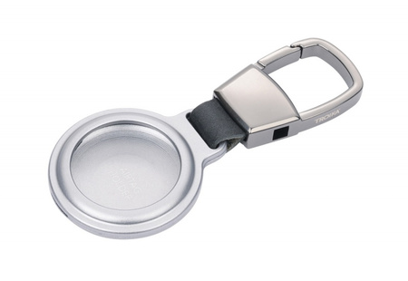 BRELOK TROIKA AIRTAG HOLDER, ETUI AIRTAG, SREBRNY