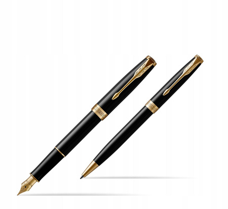 Pióro wieczne Sonnet Black Lacquer GT stalówka F