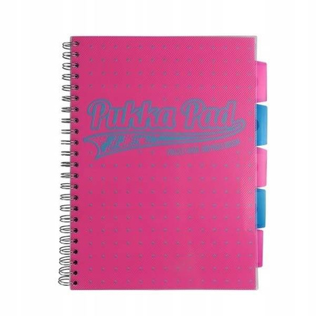 Kołozeszyt Pukka Pad Project Book Neon Dots Róż A4