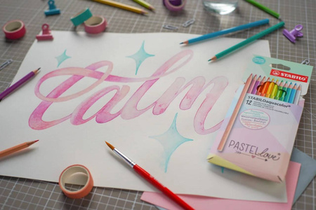 KREDKI STABILO AQUACOLOR 12SZT.PASTELLOVE WALLET