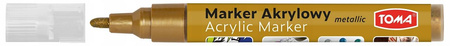 MARKER AKRYLOWY TOMA 402 METALICZNY BRĄZOWY