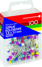 Szpilki kolorowe 3,8 mm X 33 mm Grand