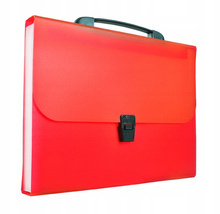 Teczka harmonijkowa z rączką A4 BT623 CZERWONA
