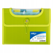 Teczka harmonijkowa A5 VFILE Strigo 6 k. LIMONKOWA