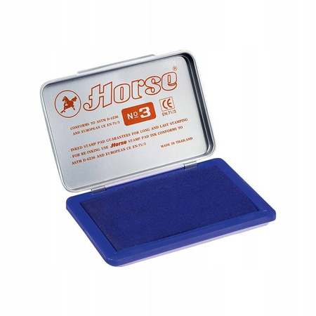 Poduszka do stempli LANCER/HORSE niebieska 90X57mm