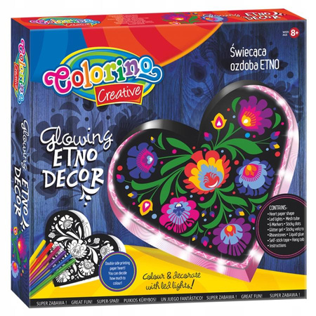 Colorino Creative Kids zestaw świecąca ozdoba Etno