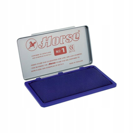 Poduszka do stempli HORSE nr1 - niebieska 150x74mm