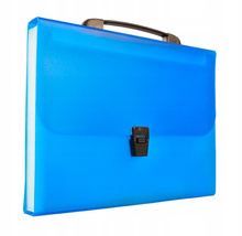 Teczka harmonijkowa z rączką A4 BT623 NIEBIESKA