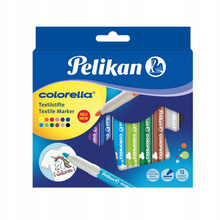 Flamastry do tkanin Pelikan Colorella 12 kolorów