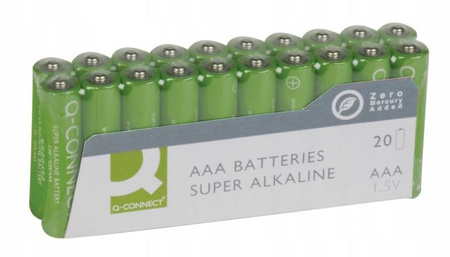 Baterie super-alkaliczne AAA LR03 1,5V 20szt