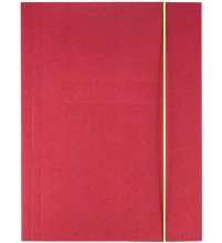 Teczka z gumką A4 KREATIV bordowa