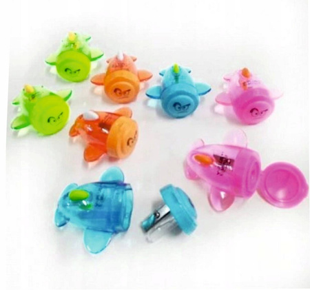 Pojedyncza temperówka - samolot z pojemnikiem