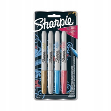 Marker permanentny okrągły 4 kol Sharpie