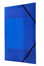 Teczka z gumką PP format A4 Tetis BT624 NIEBIESKA