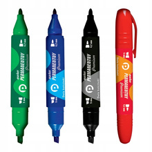 Marker permanentny Tetis KM502 4,2mm + 5mm CZARNY