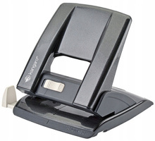 Dziurkacz do 30 kartek metalowy szary biurowy