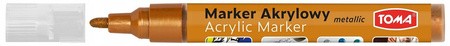 MARKER AKRYLOWY TOMA 402 METALICZNY POMARAŃCZOWY
