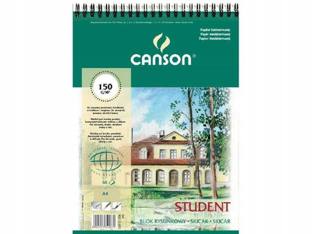 Blok szkicowy Canson Student A4 150g na spirali