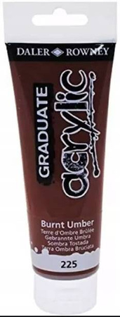 Farba akrylowa Daler Rowney 225 Burnt Umber