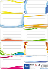 NAKLEJKI NA ZESZYTY I KSIĄŻKI,ZEST. -  25 ARK.