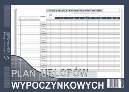 PLAN URLOPÓW WYPOCZYNKOWYCH M&P 525-1