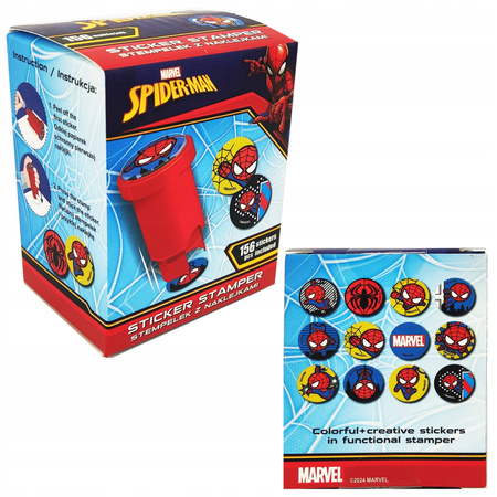 STEMPEL Z NAKLEJKAMI MIX 2 WZ SPIDERMAN DISNEY COR COOLPACK