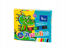 Plastelina elastyczna Tetis KP001 6 kolorów