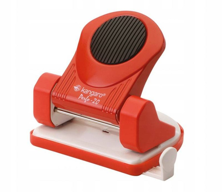 Dziurkacz Perfo 20 do 20 kartek czerwony biurowy