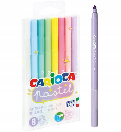 Pisaki pastelowe CARIOCA 8 kolorów