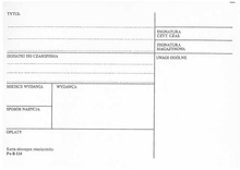 Karta akcesyjna miesięcznika (karton)