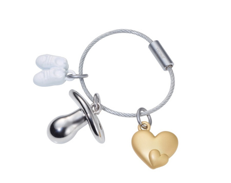 BRELOK TROIKA WELCOME BABY, 3 ZAWIESZKI METAL