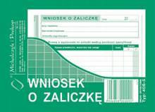 Wniosek o zaliczkę Michalczyk i Prokop 408-5 A6 40