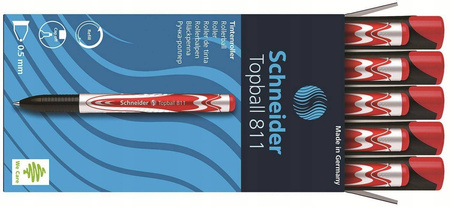 Pióro kulkowe SCHNEIDER Topball 811 05 mm czerwone