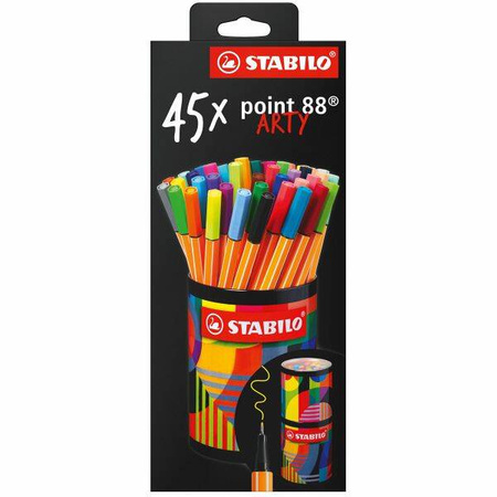 STABILO POINT 88  45SZT. ARTY METAL ROUND