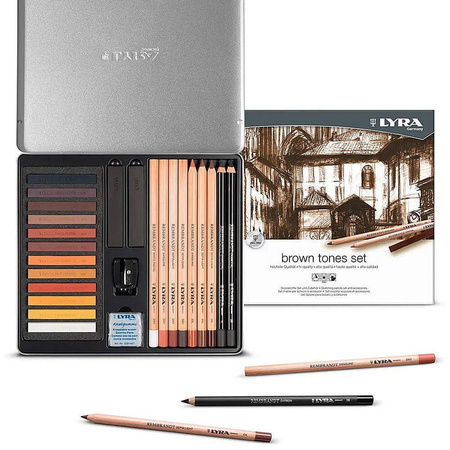 LYRA BROWN SKETCHING 25 PCS METAL.FILA