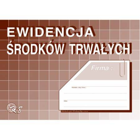 EWIDENCJA ŚR.TRWAŁYCH A5 K-08