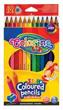 Kredki ołówkowe trójkątne Jumbo 12 kol. Colorino