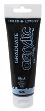 Farba akrylowa Daler Rowney 026 Black