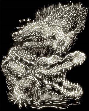 Wydrapywanka Świecąca Standard - Krokodyle