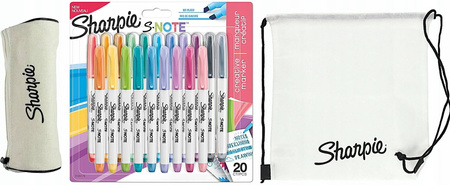 TEXTMARKER SHARPIE S-NOTE 20 KOL. PASTEL